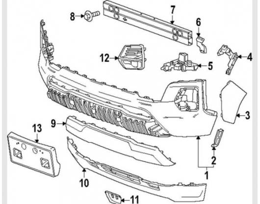 GM 85617689 - Cản trước